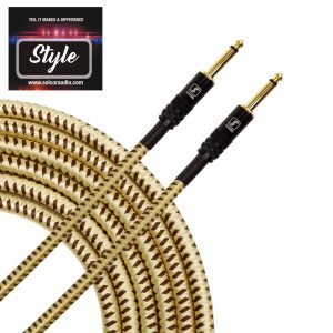 Gold vintage instrument cable