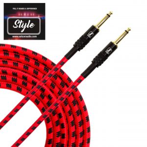 INSTRUMENT RED/BLACK CABLE