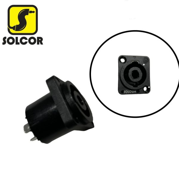 CONECTOR SPEAKON 2 VIAS PARA PANEL